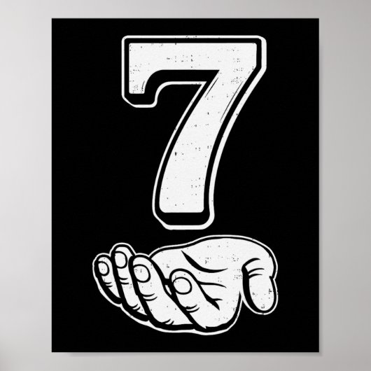 Six Seven 6 7 Meme Gen Alpha Slang 6 7 Hands Coupl Poster (Voorkant)