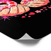 Six Seven 6 7 Meme Heart Drip Valentine’s Day Boy  Poster (Hoek)