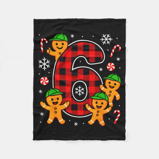 Six Seven 6 7 Meme Kerstmis Matching Koppel Jongen Fleece Deken (Voorkant)