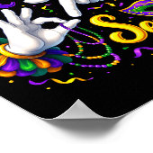 Six Seven 6 7 Meme Mardi Gras Jester Hand Sign Fat Poster (Hoek)