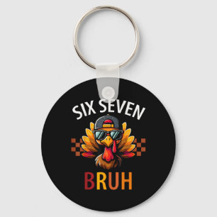 Six Seven 6 7 Meme Nummer 67 Turkije Thanksgiving Sleutelhanger