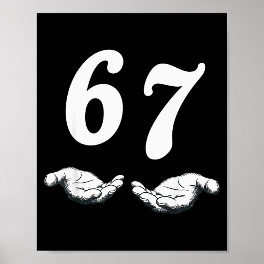 Six Seven 6 7 Meme  Poster (Voorkant)