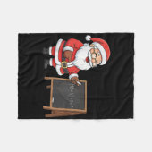 Six Seven 6 7 Meme Santa Christmas Xmas Teacher Nu Fleece Deken (Voorkant (Horizontaal))