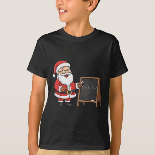 Six Seven 6 7 Meme Santa Christmas Xmas Teacher Nu T-shirt (Voorkant)