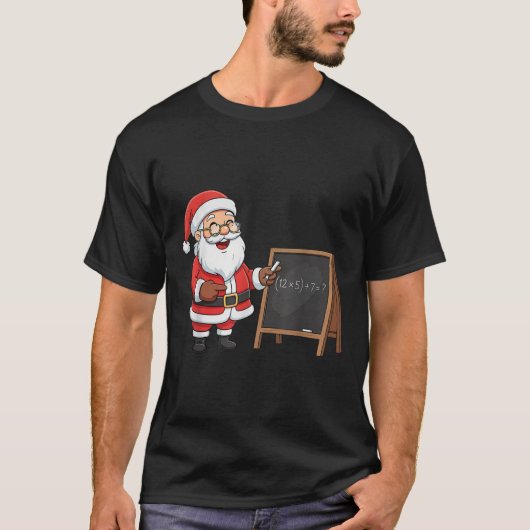 Six Seven 6 7 Meme Santa Christmas Xmas Teacher Nu T-shirt (Voorkant)
