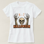 Six Seven 6-7 Minimal Typography Design T-shirt (Design voorkant)