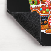 Six Seven 6 7 Monster Truck Gingerbread Man Christ Muismat (Hoek)