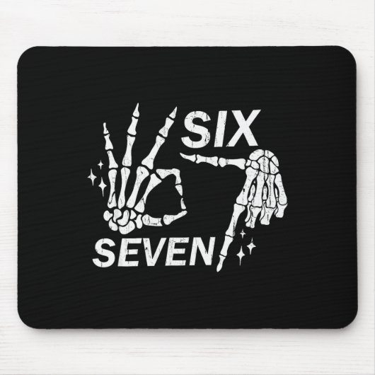 Six Seven 6 7, Skeleton Hands, Soky Skull Muismat (Voorkant)