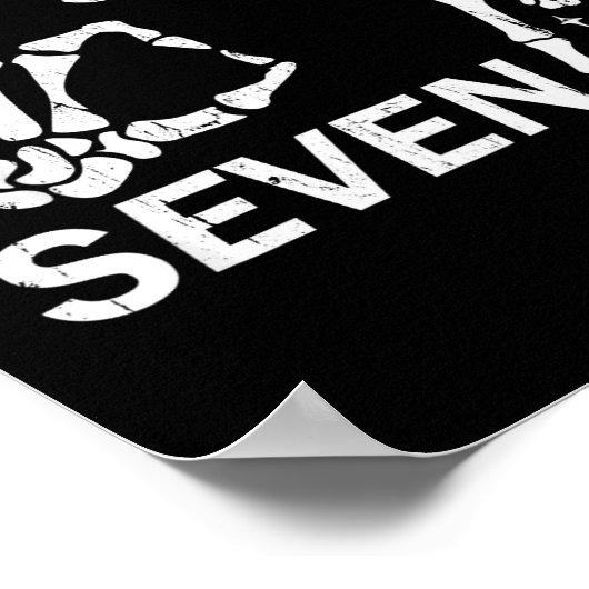 Six Seven 6 7, Skeleton Hands, Soky Skull  Poster (Hoek)
