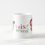 Six Seven 6 7 Survivor Funny Christmas Name Koffiemok (Center)