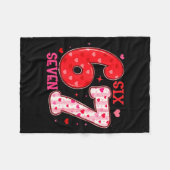 Six Seven 6 7 Valentines Day Trendy Valentine Meme Fleece Deken (Voorkant (Horizontaal))