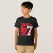 Six Seven 6 7 Valentines Day Trendy Valentine Meme T-shirt (Voorkant volledig)