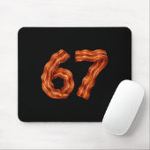 Six Seven Bacon Cool Meme 67 Funny Number  Muismat (Met muis)