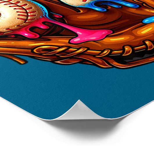 Six Seven Baseball Candy Drip 6-7 Meme Poster (Hoek)