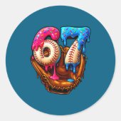 Six Seven Baseball Candy Drip 6-7 Meme  Ronde Sticker (Voorkant)
