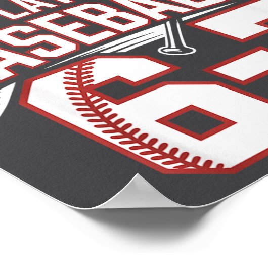 Six Seven Baseball Meme How Many Days 6-7 Poster (Hoek)