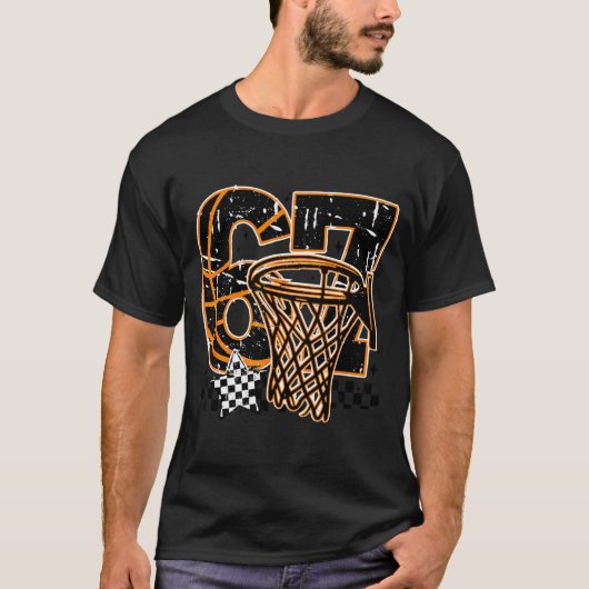 Six Seven Basketball, Funny 67 Basketball, Retro G T-shirt (Voorkant)