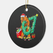 Six Seven Bigfoot 67 Sasquatch Meme Christmas Keramisch Ornament (Links)