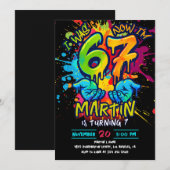 Six Seven Birthday Kaart (Voorkant / Achterkant)