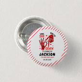 Six Seven Birthday Skeleton Hands Party Ronde Button 3,2 Cm (Voorkant /achterkant)