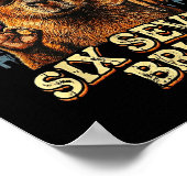 Six Seven Bruh 67 Capybara 6 7 Funny Meme Animal 6 Poster (Hoek)