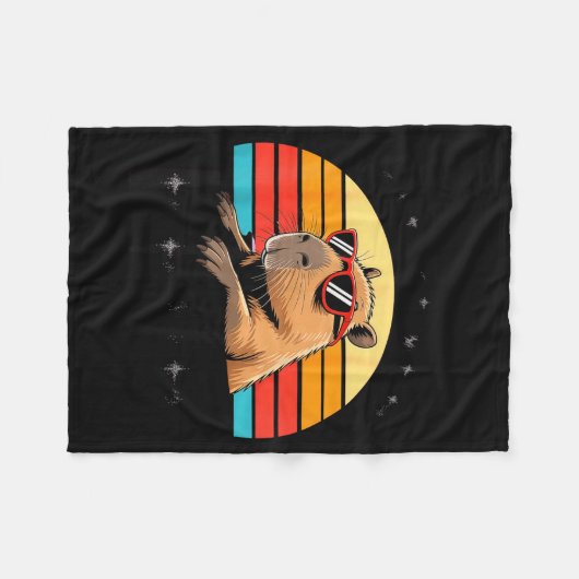 Six Seven Bruh 67 Meme Capybara  Fleece Deken (Voorkant (Horizontaal))