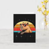 Six Seven Bruh 67 Meme Capybara  Kaart (Gele Bloem)