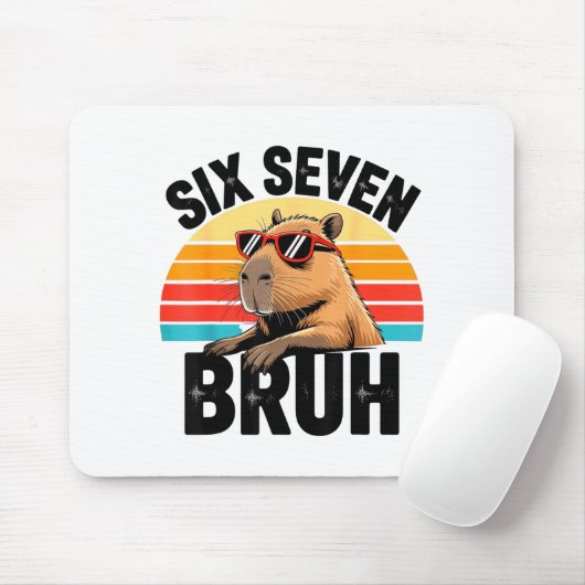 Six Seven Bruh 67 Meme Capybara Muismat (Met muis)