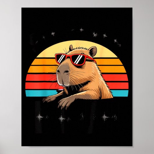 Six Seven Bruh 67 Meme Capybara  Poster (Voorkant)