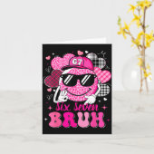 Six Seven Bruh 67 Meme Smile Face Valentines Boys  Kaart (Gele Bloem)