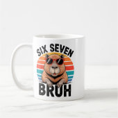 Six Seven Bruh 6 7 Meme Funny Capybara 6 7  Koffiemok (Links)