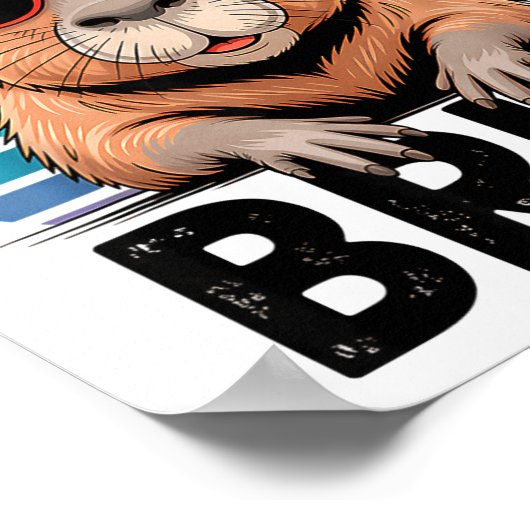 Six Seven Bruh 6 7 Meme Funny Capybara 6 7  Poster (Hoek)