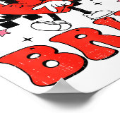 Six Seven Bruh 6 7 Meme Funny Valentines Day Girls Poster (Hoek)