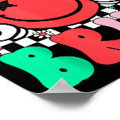 Six Seven Bruh 6 7 Meme Gen Alpha Slang Funny Shir Poster (Hoek)