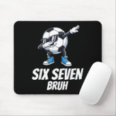 Six Seven Bruh Brainrot Gen Alpha Dabbing Voetbal Muismat (Met muis)