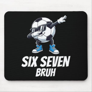 Six Seven Bruh Brainrot Gen Alpha Dabbing Voetbal  Muismat