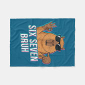 Six Seven Bruh Capybara 67 Boys Teens Kids Animals Fleece Deken (Voorkant (Horizontaal))