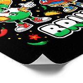 Six Seven Bruh Cinco De Mayo Funny Kids Mexican Fi Poster (Hoek)