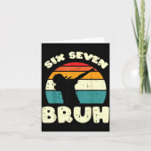 Six Seven Bruh Dab Funny 67 Costume 6 7 Meme Kids  Kaart (Voorkant)