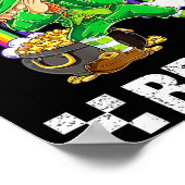 Six Seven Bruh Dabbing Leprechaun St Patricks Day  Poster (Hoek)