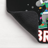 Six Seven Bruh Dabbing Raccoon Funny Christmas 6 7 Muismat (Hoek)