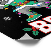 Six Seven Bruh Dabbing Raccoon Funny Christmas 6 7 Poster (Hoek)