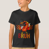 Six Seven Bruh Dabbing Turkey Thanksgiving 67 Meme T-shirt (Voorkant)