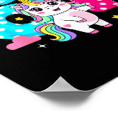 Six Seven Bruh Dabbing Unicorn 6 7 Meme 7th Birthd Poster (Hoek)