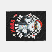 Six Seven Bruh Funny Checkered Cool Santa Claus Ro Fleece Deken (Voorkant (Horizontaal))