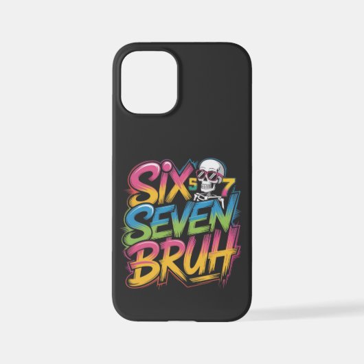 six seven bruh iPhone hoesje (Achterkant)