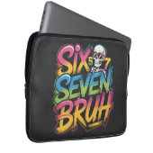 six seven bruh laptop sleeve (Voorkant Rechts)
