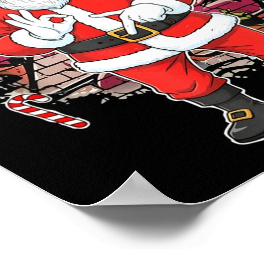 Six Seven Bruh Santa Funny 67 Six Seven Meme Chris Poster (Hoek)