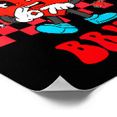 Six Seven Bruh Smile 6 7 Meme Valentine Girls Boys Poster (Hoek)