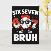 Six Seven Bruh Valentijns Baseball Kinderen 67 Val Kaart (Gele Bloem)